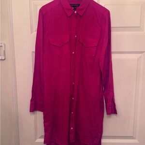 Burnt orange Shirt dress